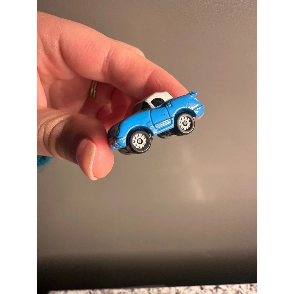 Micro Machines Chevrolet Chevy Corvette Coupe 1955 blue Galoob‎ plastic 32 mm